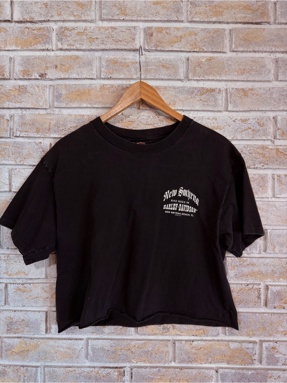 Harley-Davidson Black Tee with White Logo